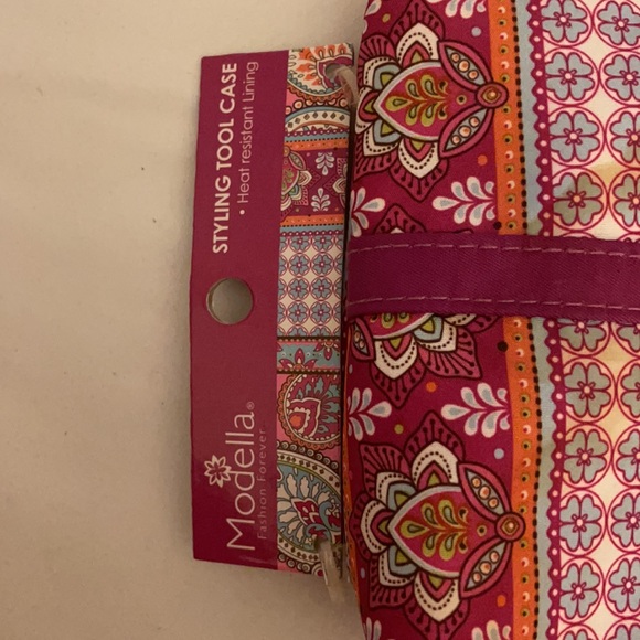 NWT Modella paisley hot tools bag w/2 compartments and organizer sm bag - Picture 6 of 8